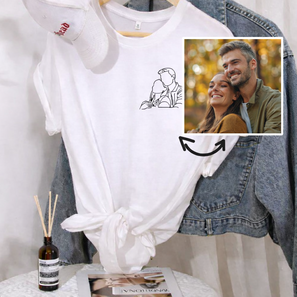 T-SHIRT FLOQUÉ AVEC PHOTO PERSONNALISÉ