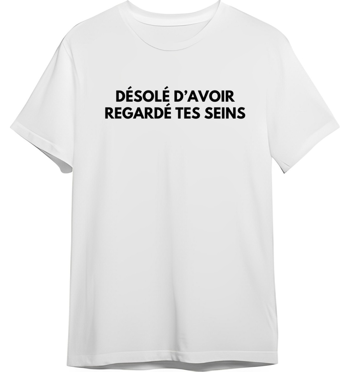 Désolé d'avoir regardé tes seins