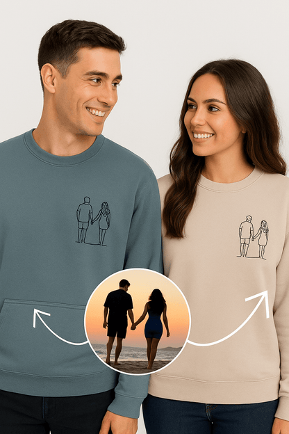 Sweat Brodé avec photo personnalisé - Embro